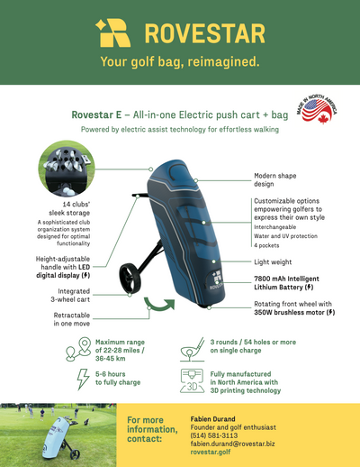 Pulse14 - Electric Golf Bag / 14 clubs + Push Cart