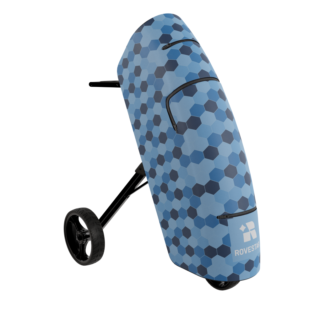 Honeycomb Collection - Blue Golf Bag + Push Cart