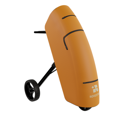Solid Collection - Tangelo Orange Golf Bag + Push Cart